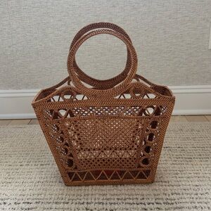 Dunia Bali Rattan Top Handle Bag